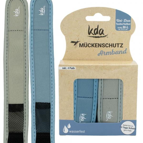 kda Mückenschutzarmband Uni-Duo Taube/Salbei